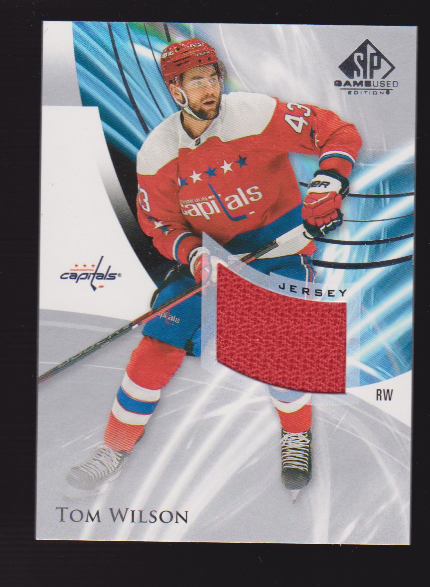 2020-21 SP Game Used Silver #18 Tom Wilson JERSEY (image for) 2020-21 SP Game Used Silver #18 Tom Wilson JERSEY